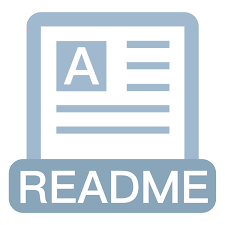image showing a readme file